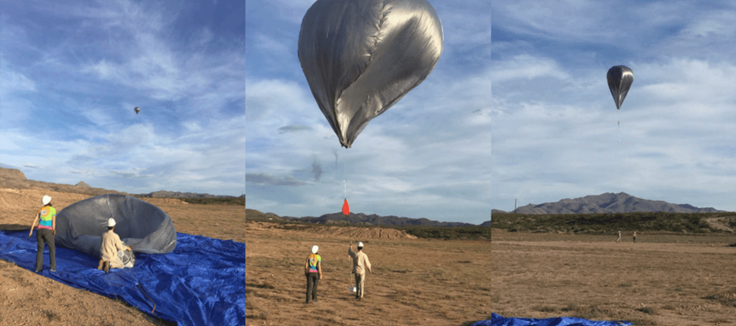 Heliotrope balloon launch sequence